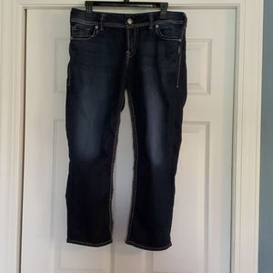 Silver Suki Capri Jeans Size 31